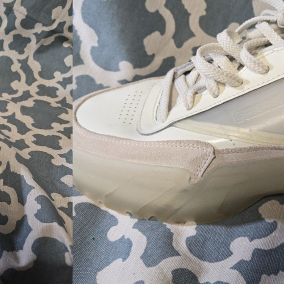 Reebok Club C Cardi B Sneakers Shoes Chalk White H01012 Women’s Size US 8 - Picture 3 of 9